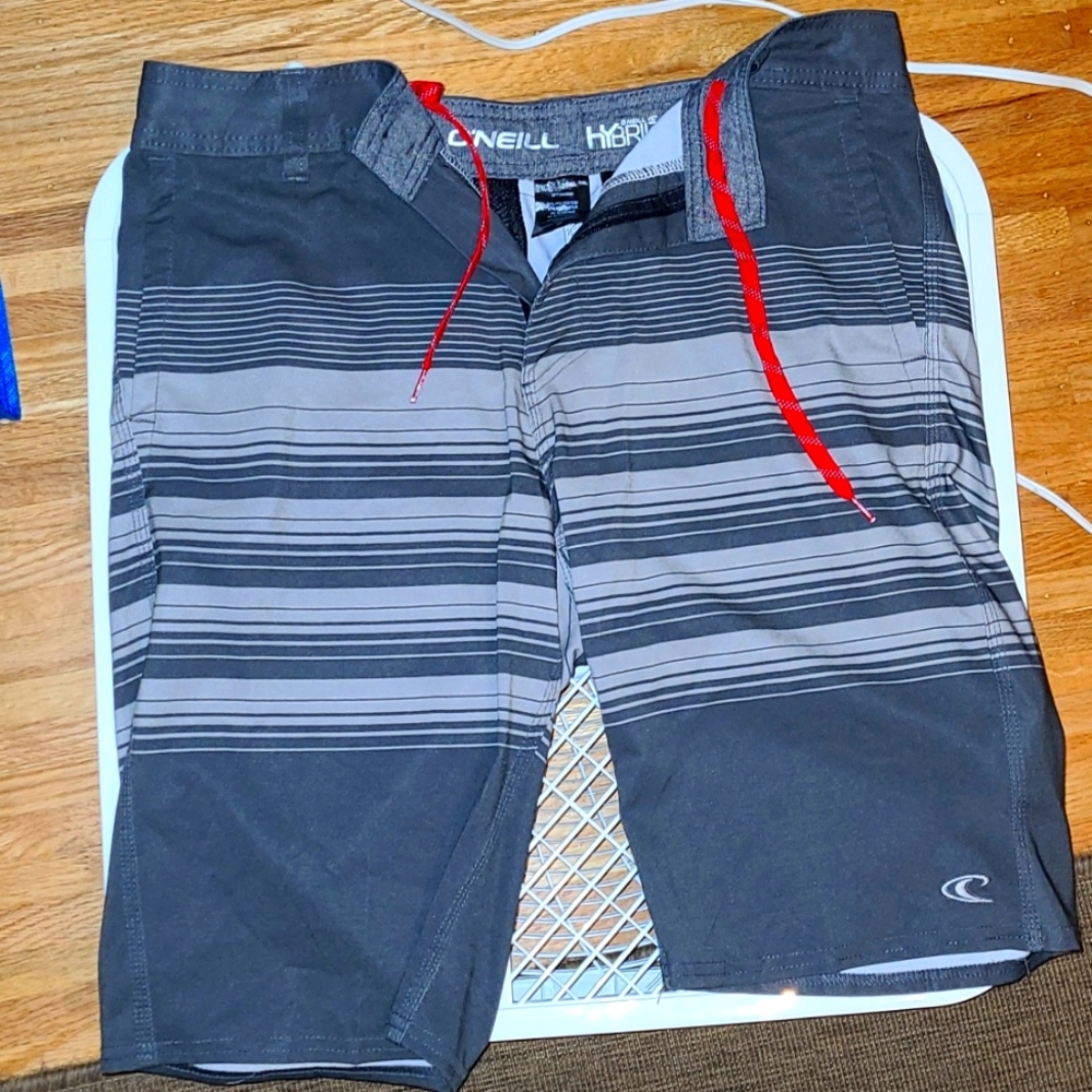 Black & Grey Hybrid Shorts - Waist 32 - O'Neill